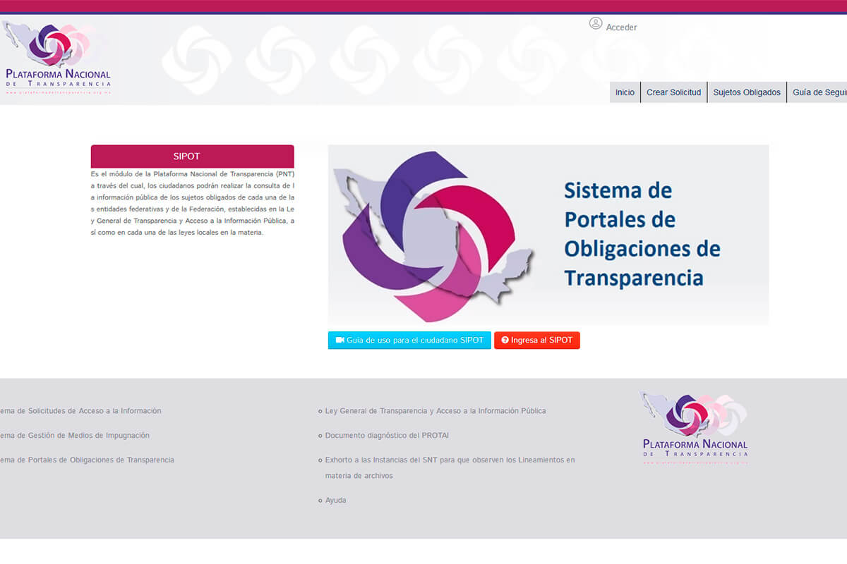 Plataforma Nacioanol de Transparencia